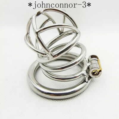 Male Metal Chastity Device Lock Abstinence Prevention Bandage Chastity Cage