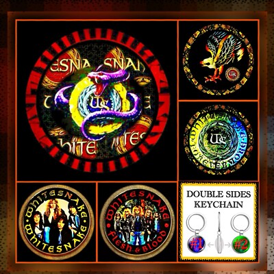 WHITESNAKE-CRYING IN THE RAIN    CREATIVE KEYCHAINS   LOT OF TWO