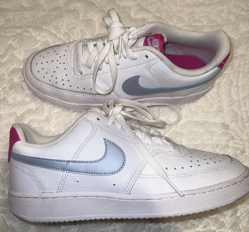 nike court vision low pink and blue