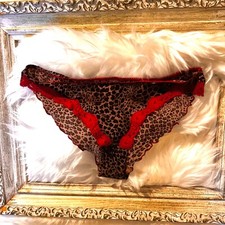 VTG 80 s Panties 2 PAIRS Maidenform Handpainted French Lingerie Lux SZ L-XL
