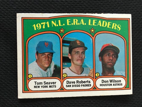 1971 N L ERA LEADERS TOM SEAVER NEW YORK METS OLD TOPPS BASEBALL CARD EBay