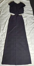 Lulus Womens Dress Cut out Maxi Dress Color Black Size XS