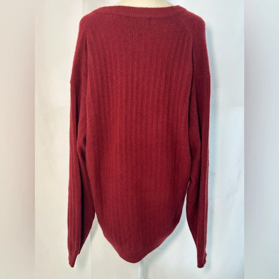 CONSENSUS MEN’S Cashmere V-Neck Sweater SIZE L - Image 3 of 4