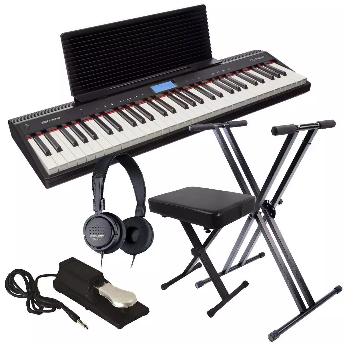Roland GO PIANO Portable Keyboard KEY ESSENTIALS BUNDLE eBay