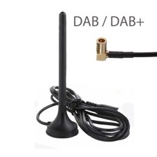 ✅ DAB+ Magnet AUTOANTENNE DAB Antenne Adapter Aktiv Autoradio Digital SMB