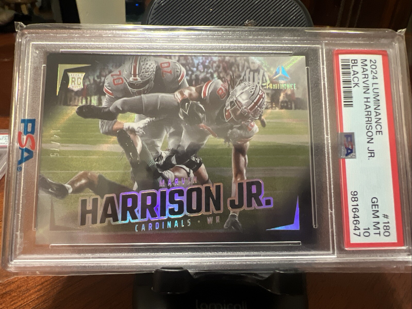 2024 Panini Luminance - Rookies #180 Marvin Harrison Jr. (RC) Black 14/75