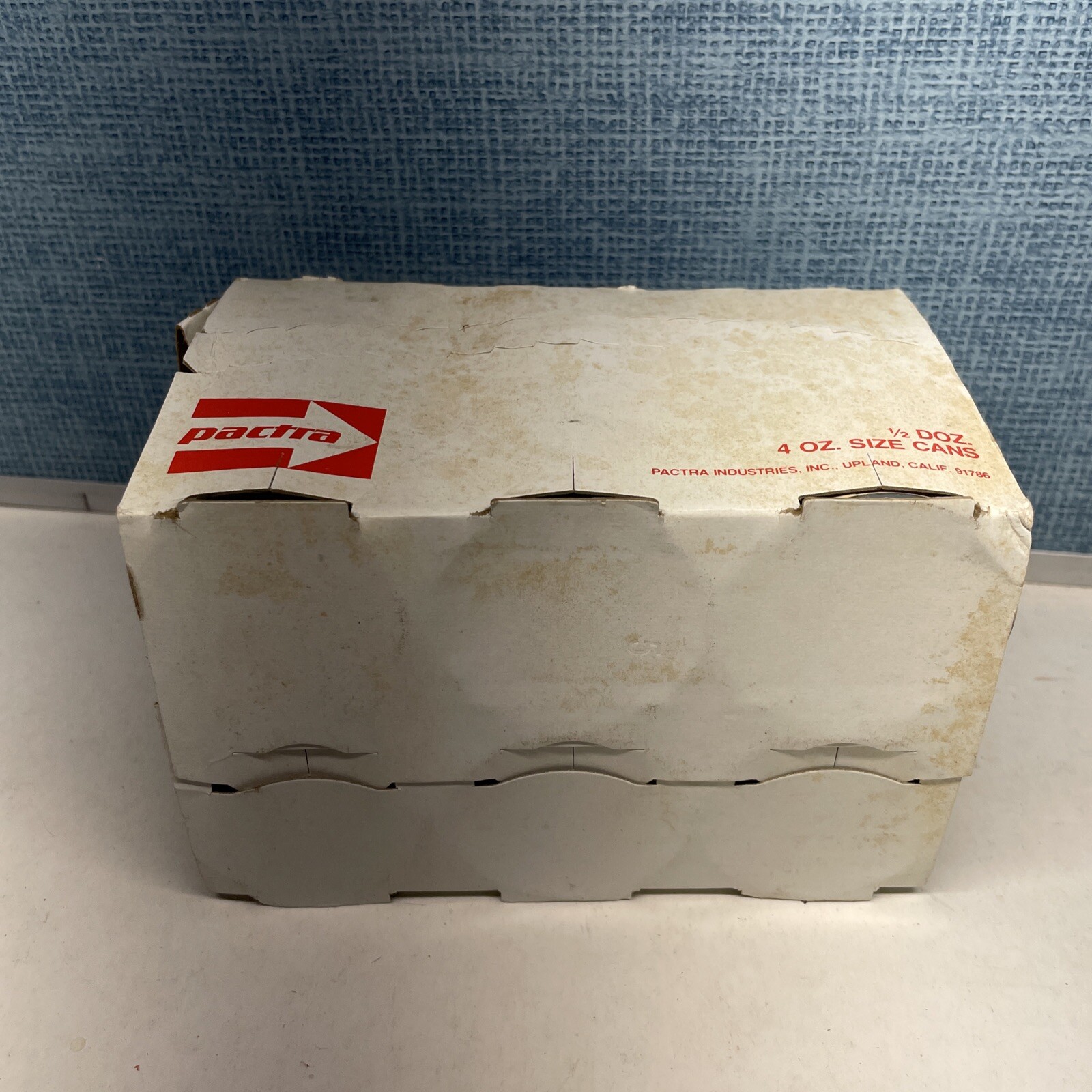 (6) NOS VINTAGE PACTRA UNDERCOAT GOLD SPRAY ENAMEL CAN PAINT PAPER