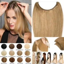 Hidden Secret One Piece Weft Wire on 100% Real Hair Human Extensions Weave Thick
