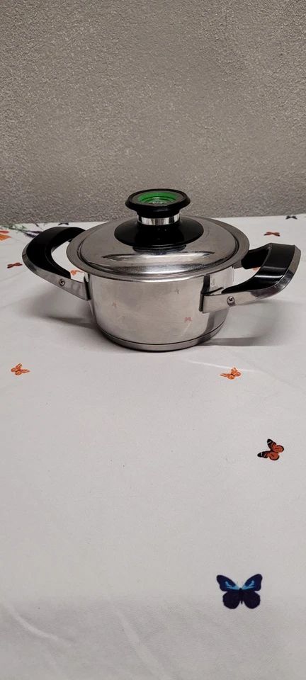AMC-kleiner Kochtopf "Modell Classic" Edelstahl 18/10 mit Deckel+ Visio - Bild 3 von 4