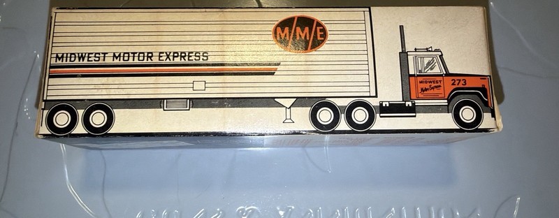 Vintage Midwest Motor Express Matchbox Display 25 Unused Trucking Ads Cities