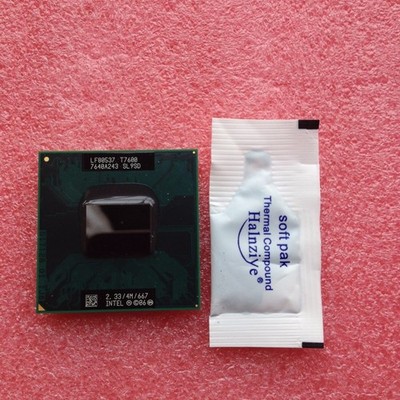   Core 2 Duo T7600 2.33 GHz Dual-Core Processor SL9SD Socket M Mobile CPU *mp