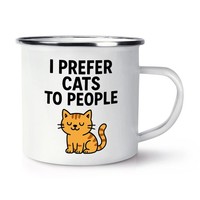 Gift Base Emaille Becher Tasse Katze Adhd Sarkastischer Tier Witz Geschenk
