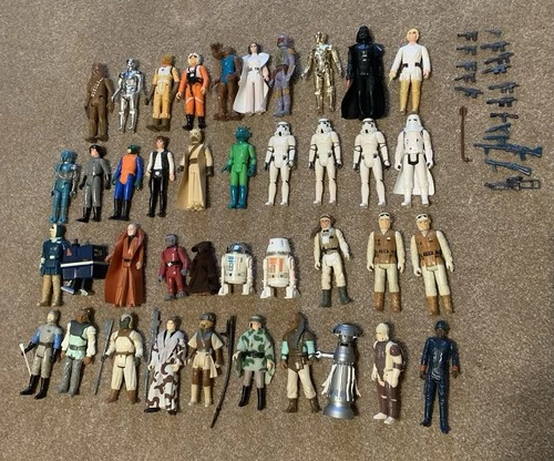 STAR WARS 1978-83 LOOSE 40 3.75 Inch Size Figure Nice Lot Kenner W/ First 21