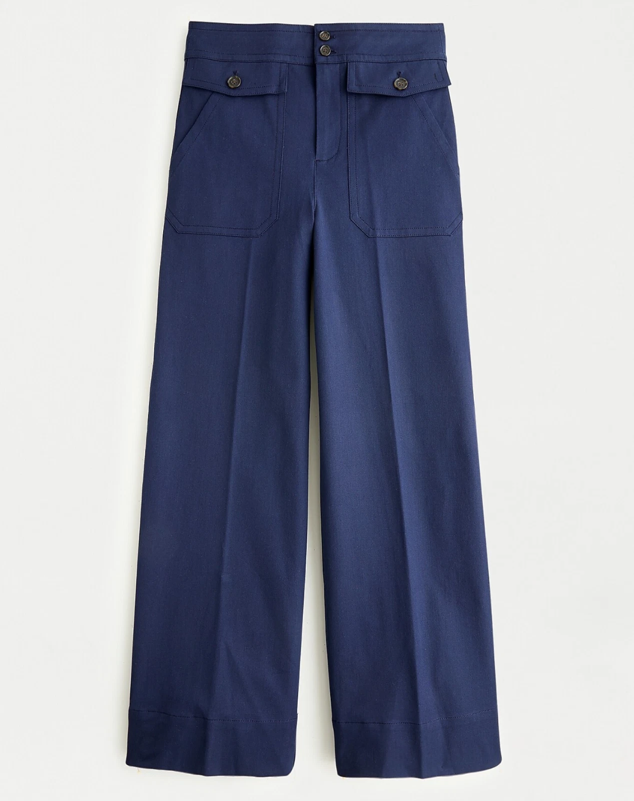 NWT J.Crew Officer Pant in Bi-Stretch Cotton, Navy, Sz 6