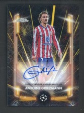 2024 Topps Chrome UEFA UCC Antoine Greizmann Black Lazer Auto Yellow Gold 15/50