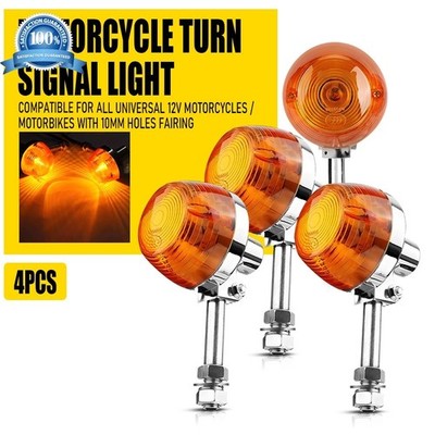 4PCS Motorcycle Turn Signal Light Lamp Amber For Kawasaki NINJA ZX6R 2000-2024