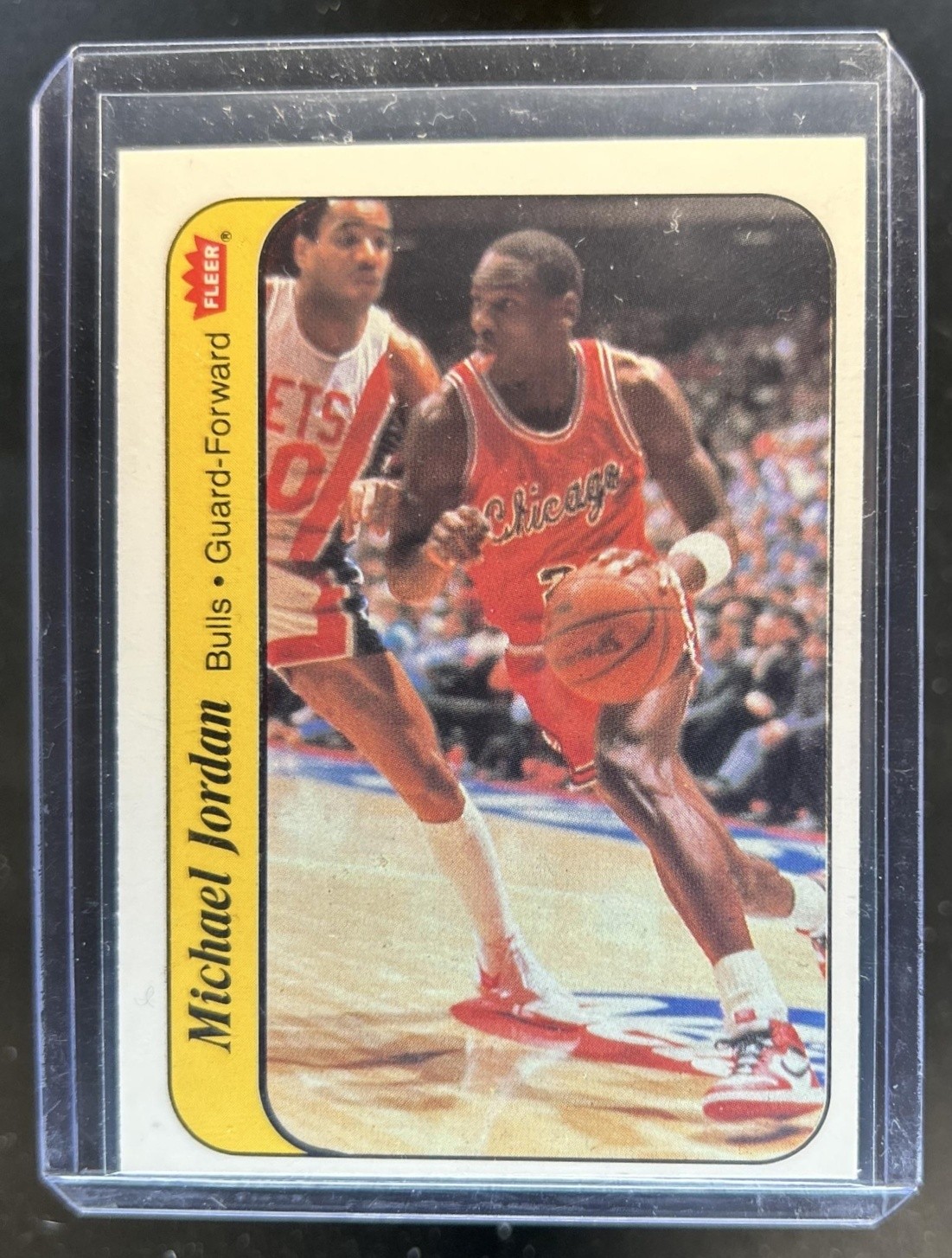 1986-87 Fleer Michael Jordan Stickers Rookie RC #8 Bulls