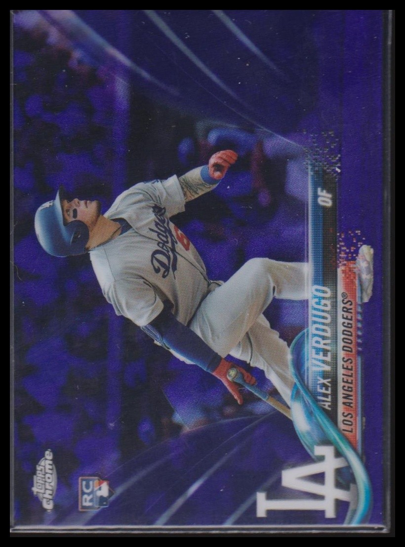 2018 Topps Chrome #167 Alex Verdugo Purple Refractor #/299