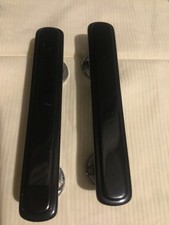 Pair of black Lucite door handles. 1950/60s., shiny, good pre used cond