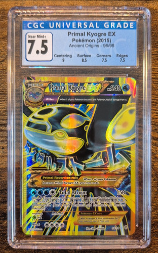 Primal Kyogre-EX graded CGC 7.5 for sale on eBay