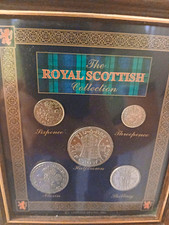 Royal Scottish Collection Framed Scottish Coin Display: Sixpence, Threepence