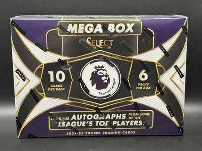 2024-25 Panini Select Premier League Soccer Hobby Mega Box (Green Fluorescent!)