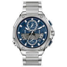 Image of Bulova Precisionist Men's 96B349 Silver-tone Stainless steel Watch