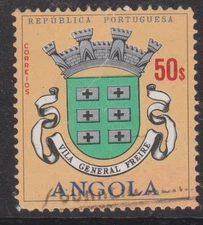 Angola 1963 Catete Civic Arms 50c Fine Used SG 593 VGC