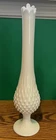Fenton 15” Vintage White Milk Glass Vase Hobnail Swung MCM
