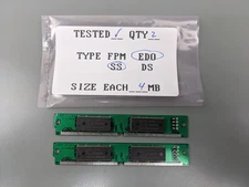 (2) POWMEM 4MB EDO SIMMs, 72-pin RAM Memory Sticks (8MB Total)
