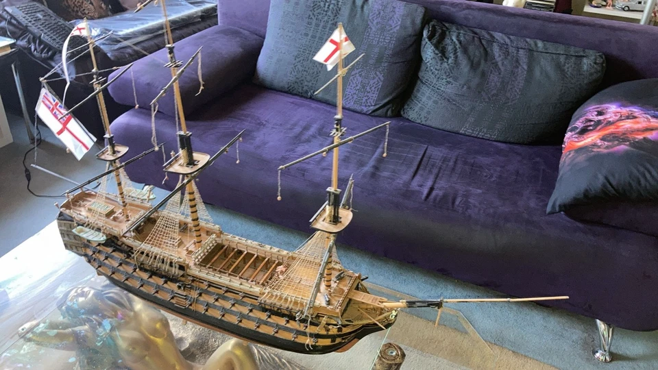 Hochwertiges Holz Schiffmodel Victory - Bild 3 von 4