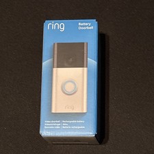 RING Akku-Videotürklingel HD Live Video WLAN Video Doorbell (2024) - Silber