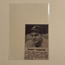 Pinky Higgins & Dutch Meyer Detroit Tigers 1942 Annual Baseball Picture