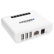 Wireless Print Server for Sharing 3 USB Printers Over Local Network, Easy Set...