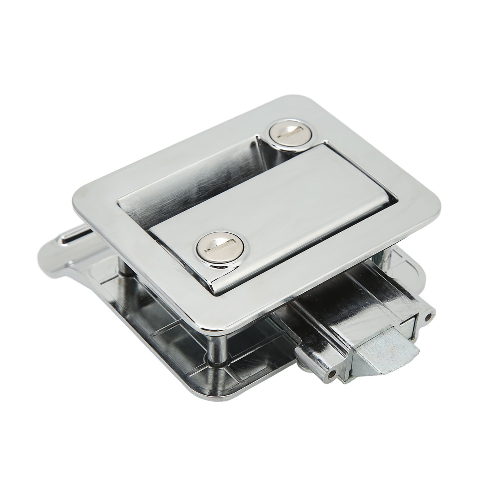 Chrome RV Entrance Door Lock Safety Latch Lock Built In Deadbolt Aluminum Alloy