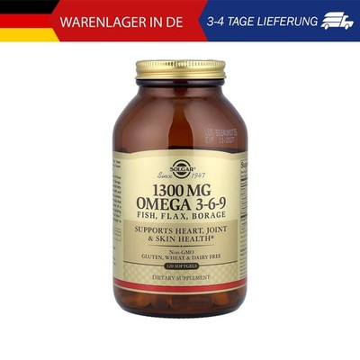 Solgar, Omega 3-6-9, 120 Weichkapseln