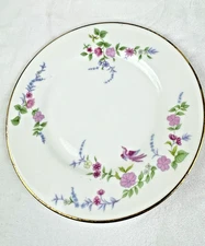 Fukagawa 8 Saucers Imperial Bone China, Gold Trim, Japan 6 1/4
