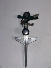 Expert Gardener Metal Impact Sprinkler Adjustable Spray Lawn Watering Tool