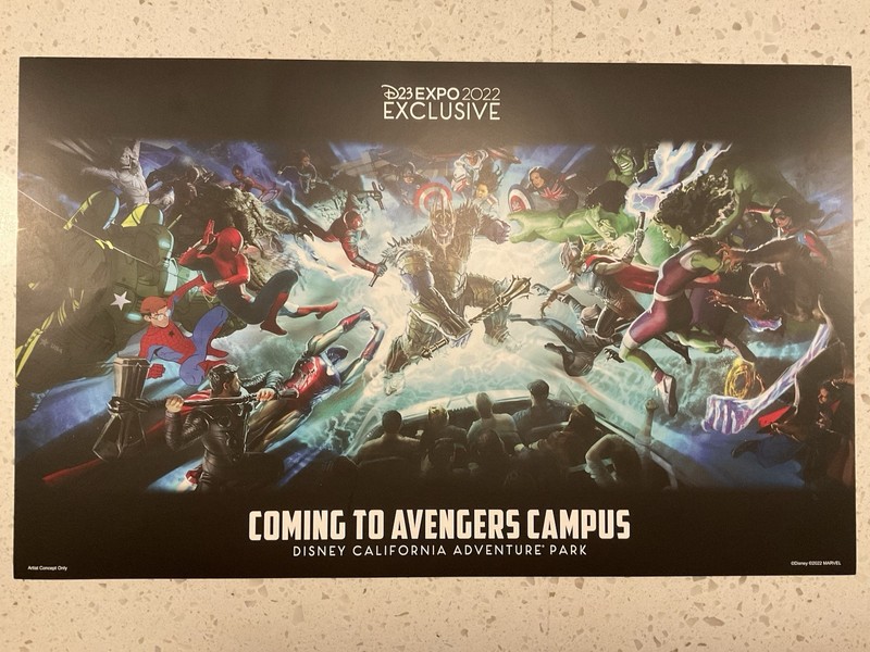 Disney California Adventure Avengers Campus Poster - Free U.S. Shipping