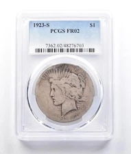 1923-S Peace Silver Dollar FR02 PCGS Lowball *2618