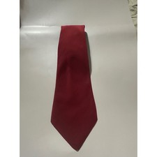 Nicole Rouf Mens Burgundy Red Solid Classic Necktie Business Formal Tie