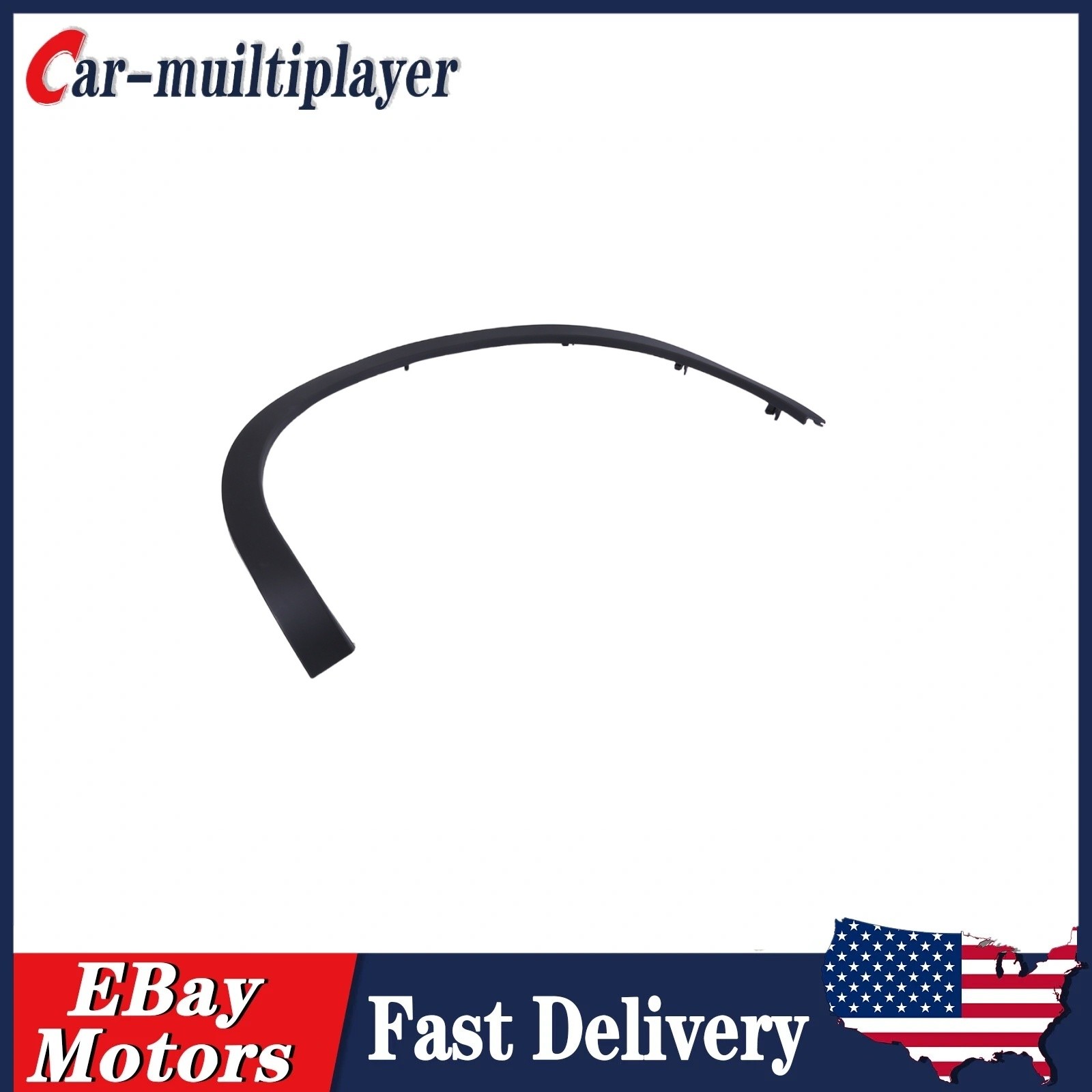 670061853 Rear Left Wheel Arch Black Trim Molding For Maserati Levante 2017-2020