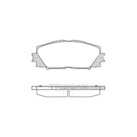 Bremsbelagsatz Scheiben 17,5 Mm Triscan Iam-Expertise FüR U.A. Toyota Yaris