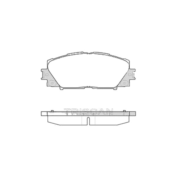 Bremsbelagsatz Scheiben 17,5 Mm Triscan Iam-Expertise FüR U.A. Toyota Yaris-image