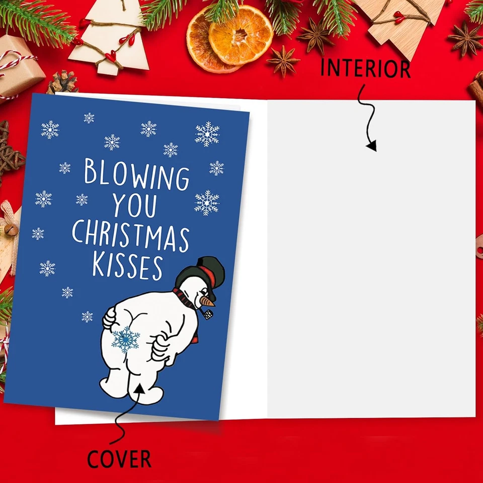 Divertida Tarjeta de Navidad para Amigos y Familiares,Regalos de Navidad Humorosos para Él Ella Foto 4 de 4