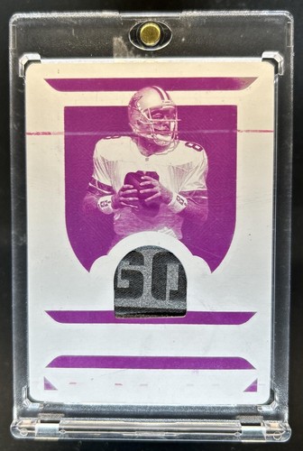 2025 National Treasures Troy Aikman Century Patch Printing Plates Magenta #1/1