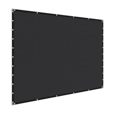 Uimoso 90% Sun Shade Cloth Privacy Screen 10 x 10 ft for Patio Garden (Black)