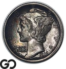 1916 Mercury Dime, Nice Toner, Choice BU++ Full Bands