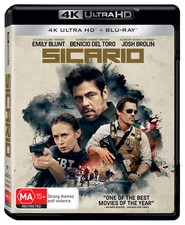 BRAND NEW Sicario (4K UHD Blu-Ray, 2015) Movie Josh Brolin | Emily Blunt