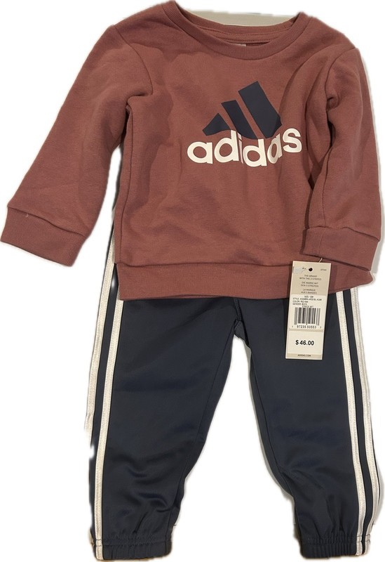 Jersey Logo T-Shirt & 3-Stripes Tricot Joggers Set Size 12M
